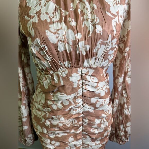 Keepsake the Label Rosa Mini Dress - Floral Clay NWT Size US 0-2 - Picture 4 of 14